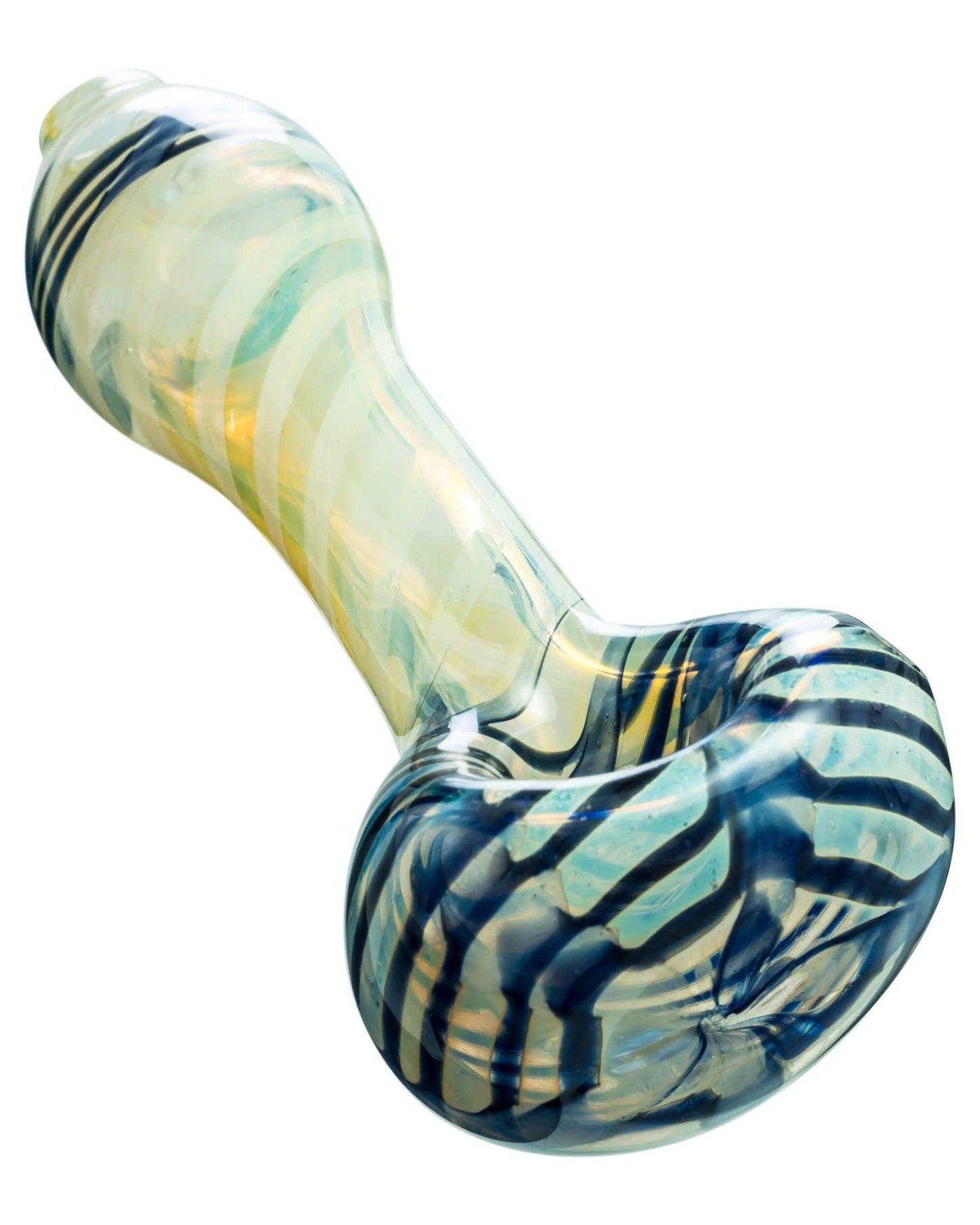 Raked Face Spiral Fumed Spoon Pipe