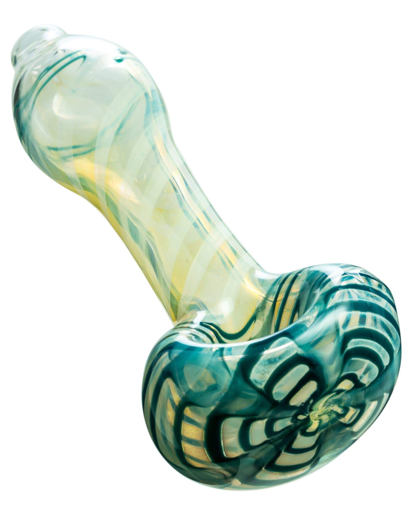 Raked Face Spiral Fumed Spoon Pipe