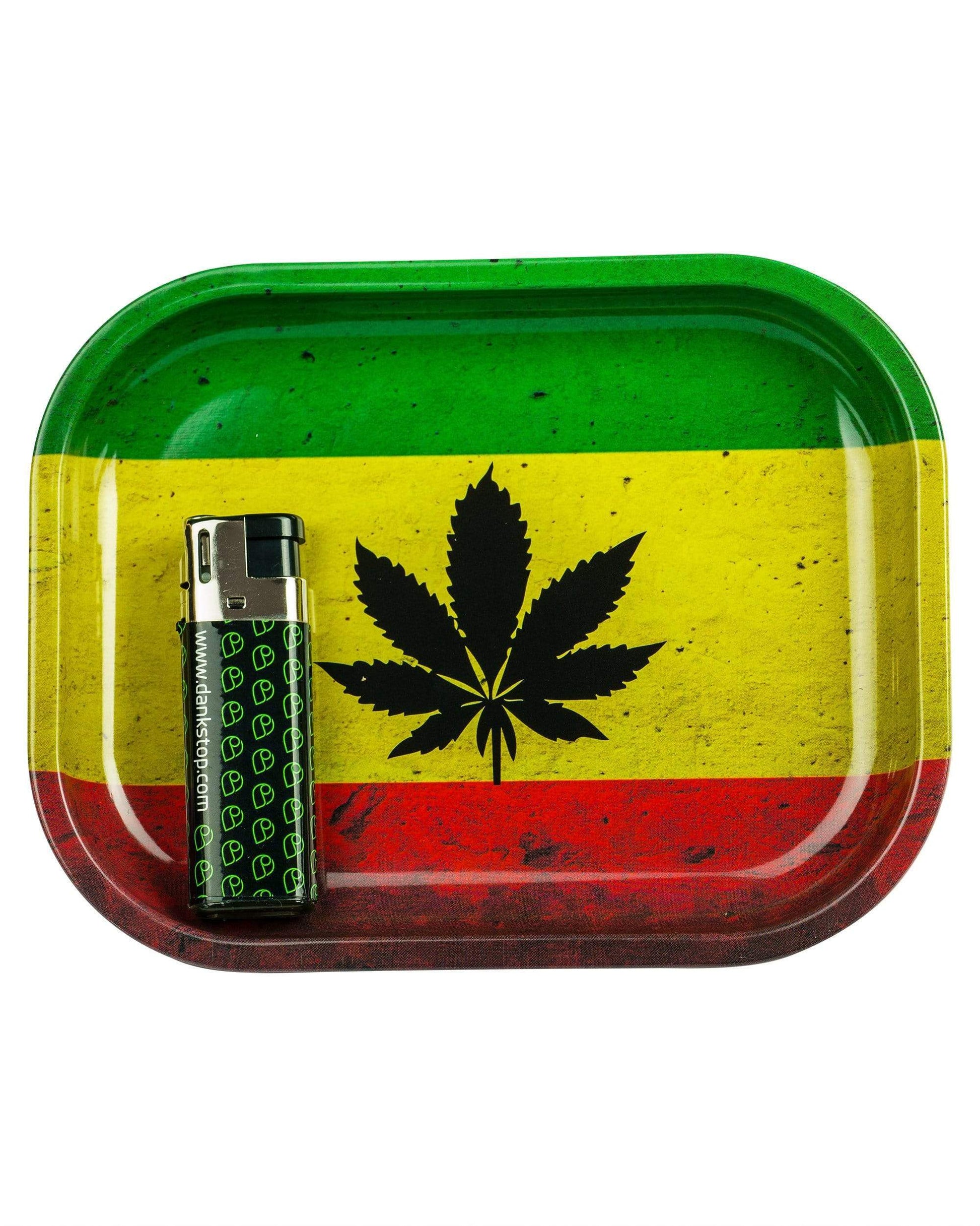 Rasta Flag Pot Leaf Tray