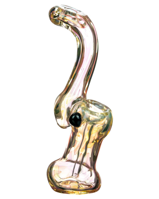 DankStop Swirl Fumed Bubbler with Doughnut Mouthpiece