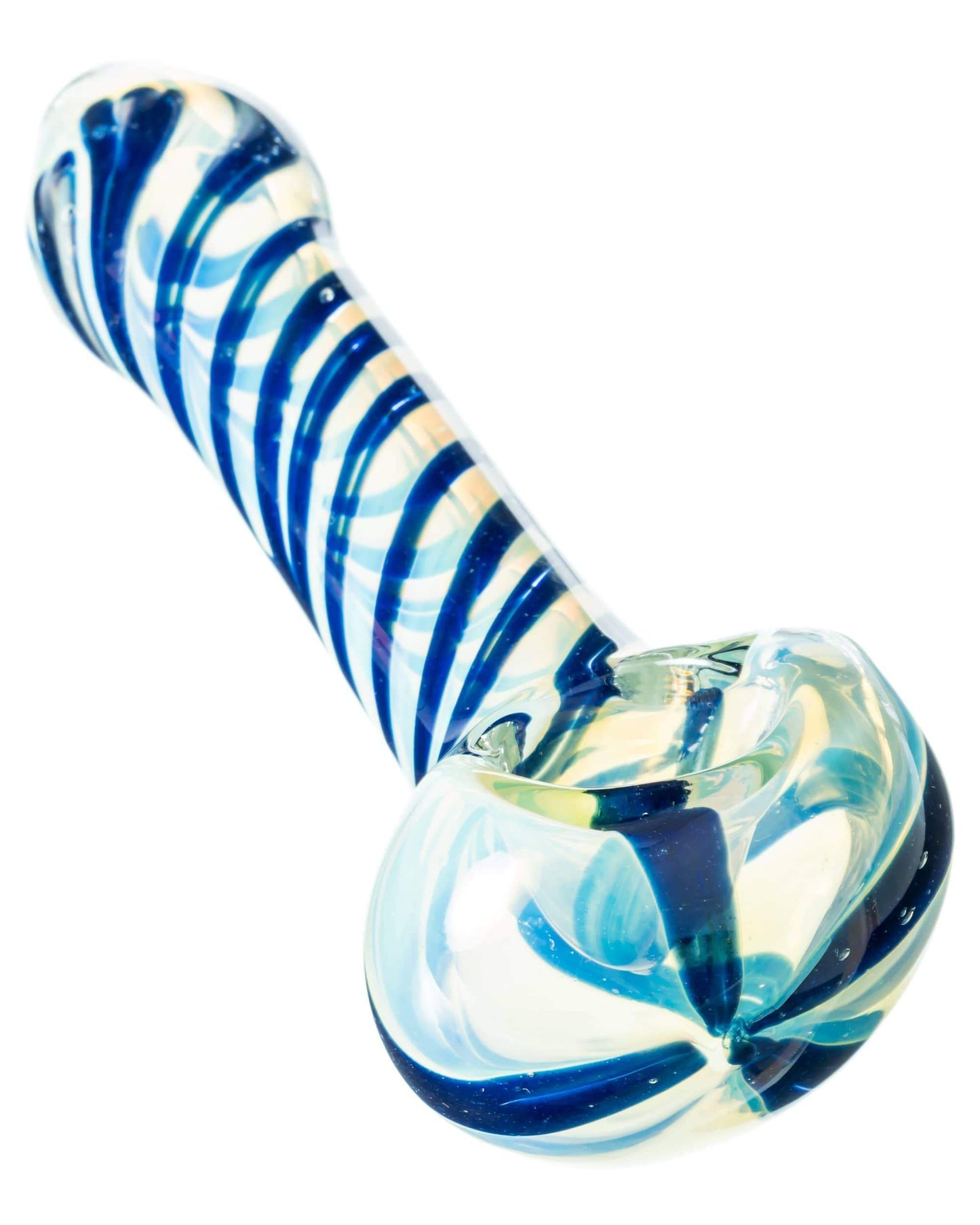 Blue Spiral Hand Pipe