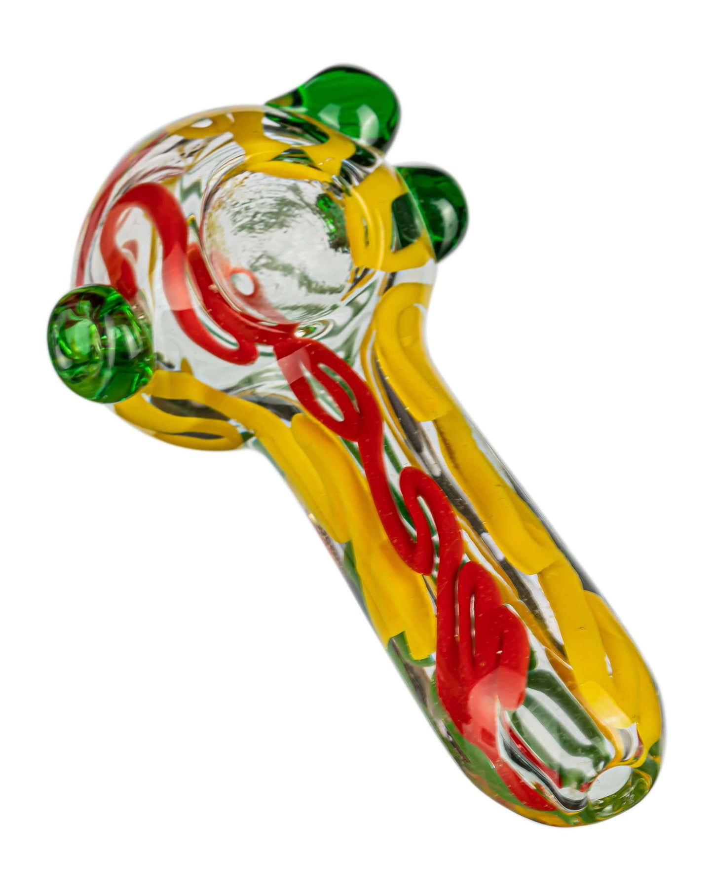 Thick Latty Rasta Spoon w/ Marble Accents