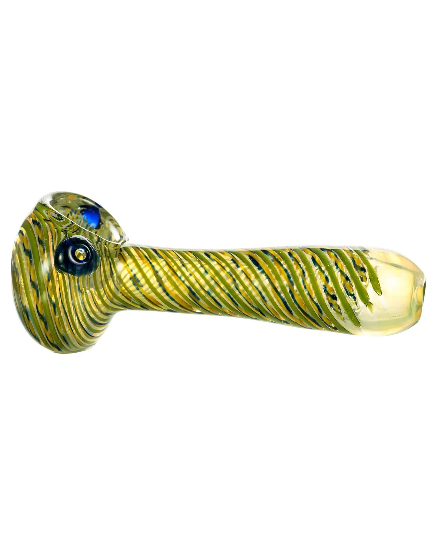 Tight Spiral Spoon Pipe w/ Fumed Glass