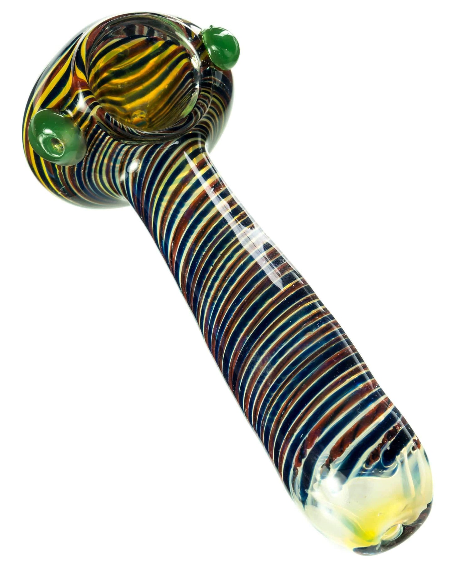 Tight Spiral Spoon Pipe w/ Fumed Glass