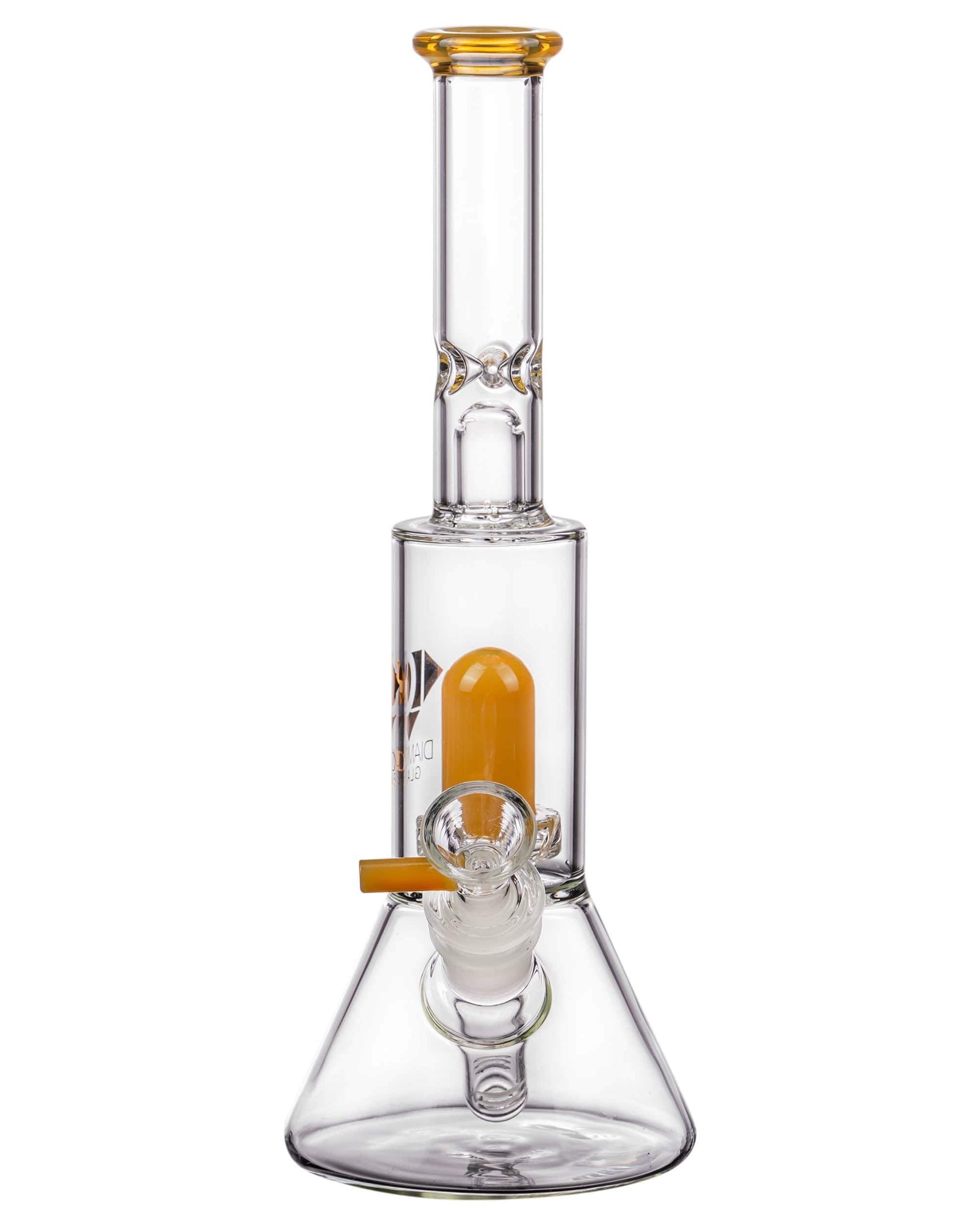 Diamond Glass Skinny Neck UFO Chamber Beaker