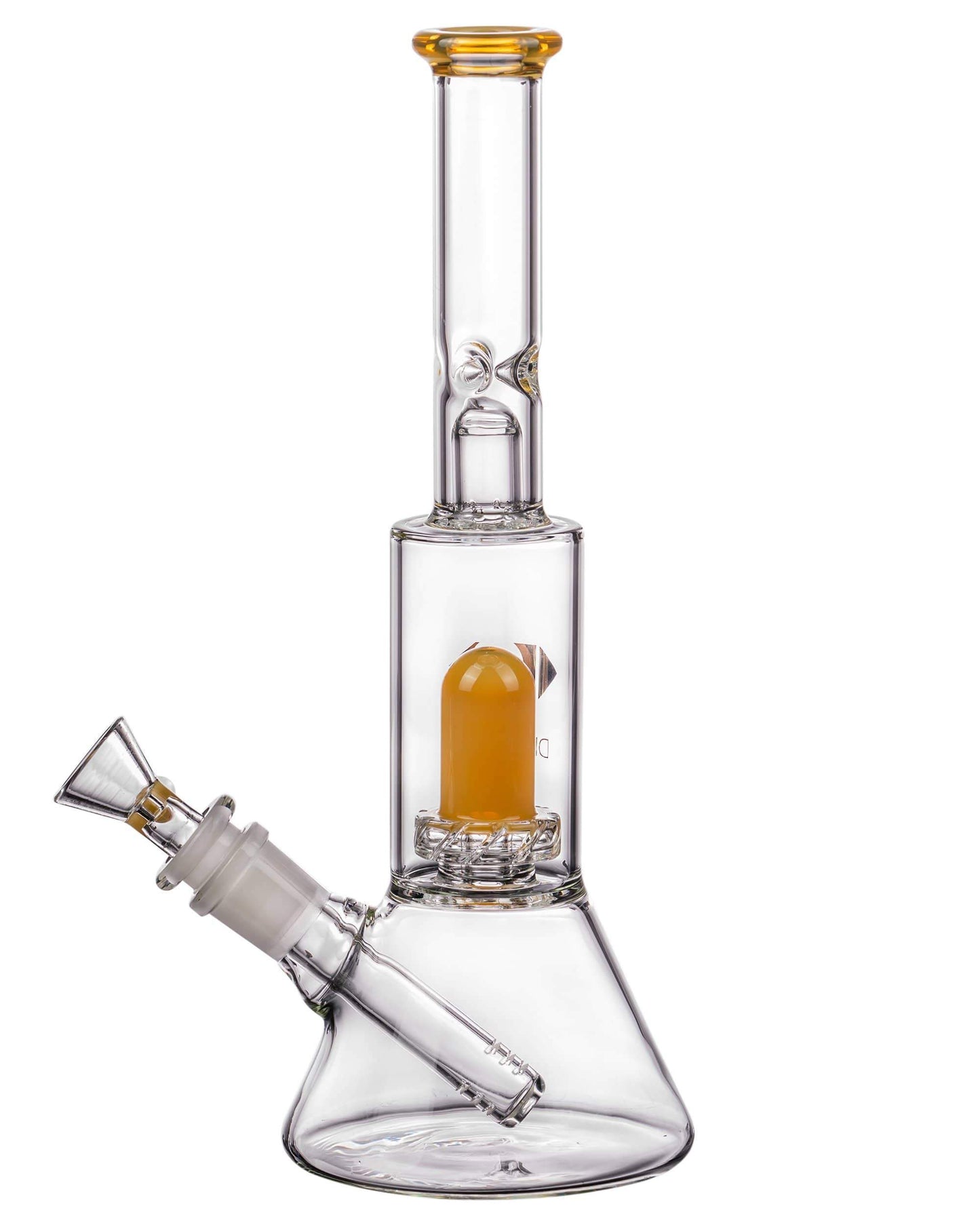 Diamond Glass Skinny Neck UFO Chamber Beaker