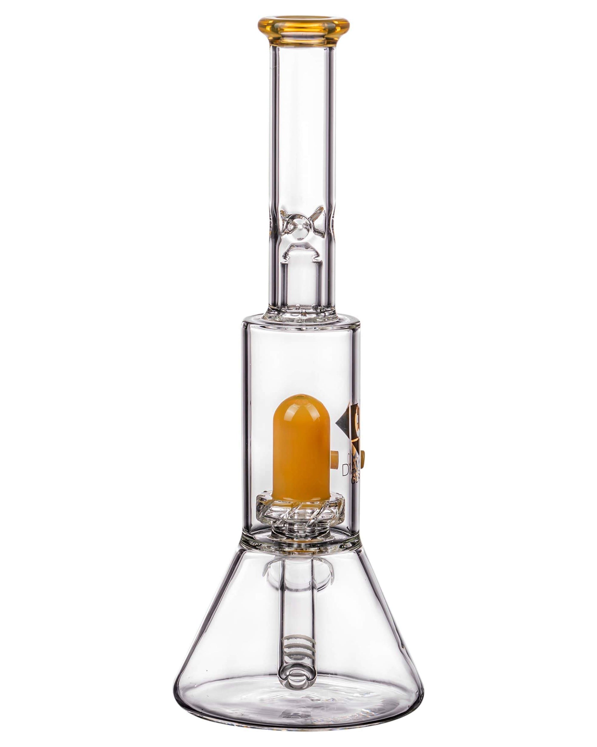 Diamond Glass Skinny Neck UFO Chamber Beaker