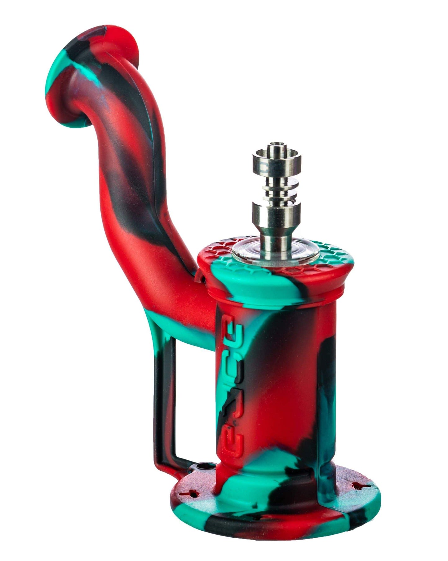 Silicone Bubbler Rig Strawberry Fields