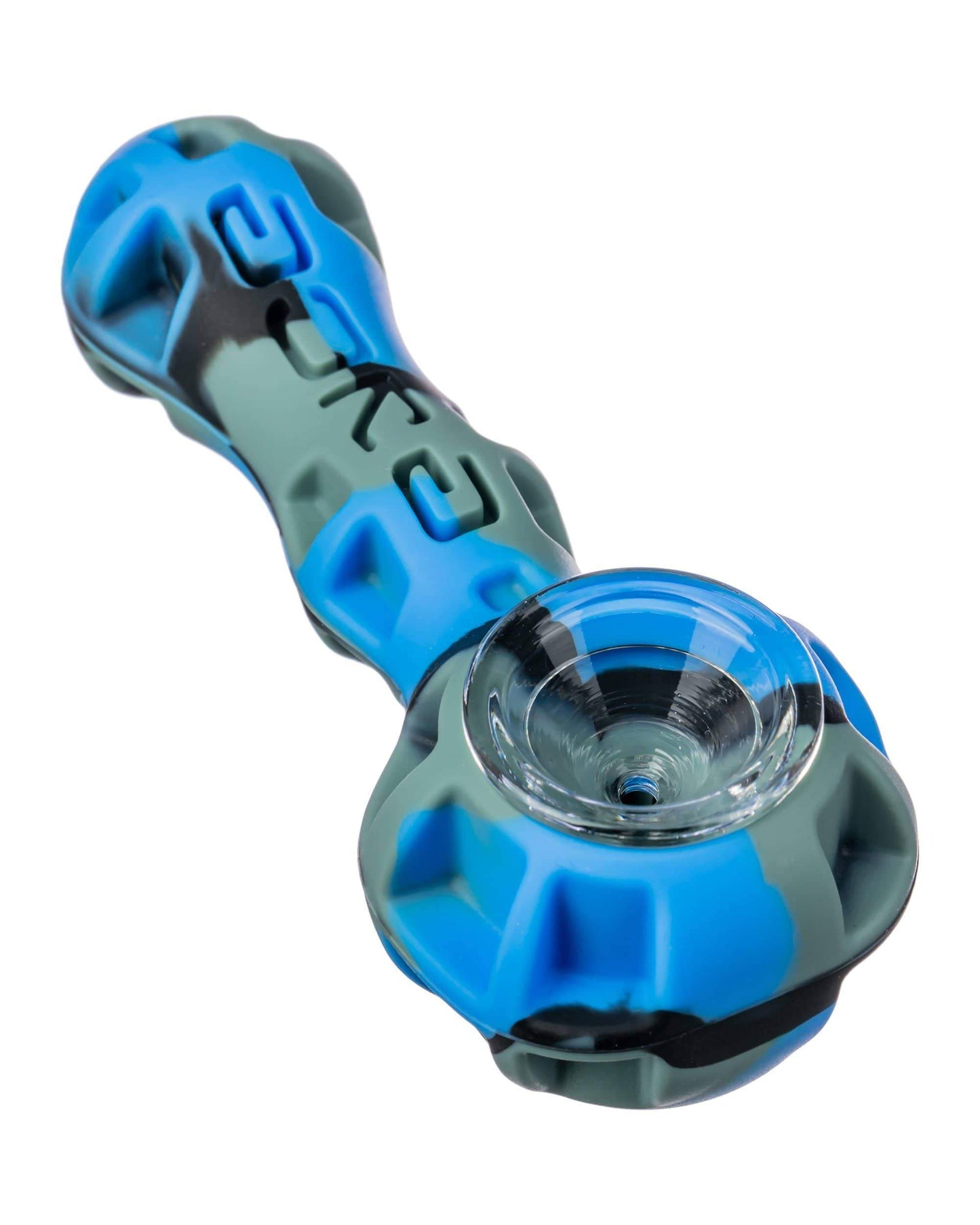 blue & grey silicone pipe