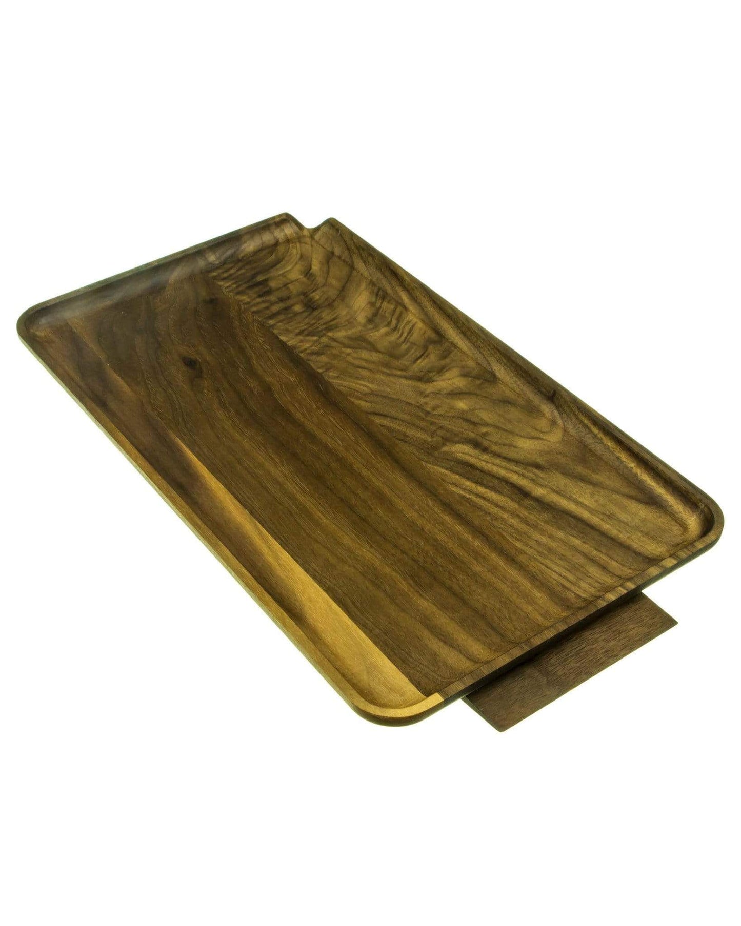 large wooden rolling tray