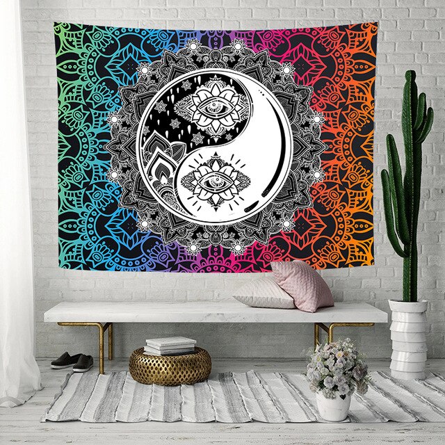 Simsant Black White Leaf Tapestry White Rasta Marijuana Leaf Art Wall Hanging Tapestries for Living Room Home Dorm Decor