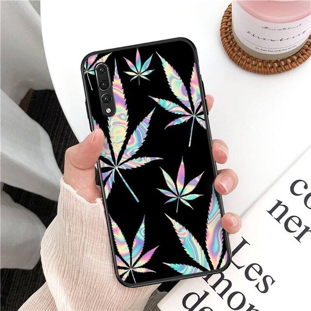 plant leaves Cannabis leaf  Phone Case Hull For Huawei Mate 30 Pro P20 P30 P40 pro lite Y7 Y6 2019 for Honor 8X 8A 10 20lite 10i