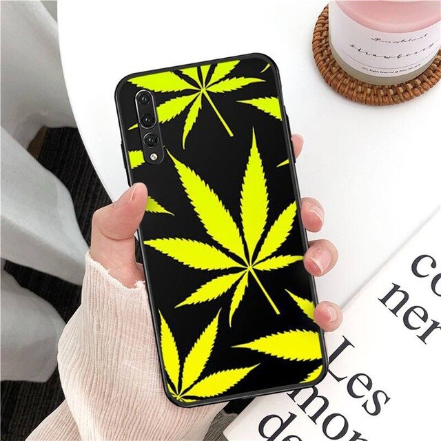 plant leaves Cannabis leaf  Phone Case Hull For Huawei Mate 30 Pro P20 P30 P40 pro lite Y7 Y6 2019 for Honor 8X 8A 10 20lite 10i