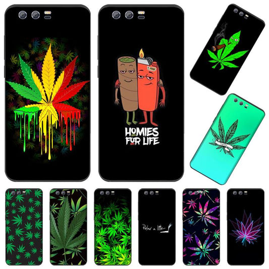 Weed Cannabis Smoking weeds Soft Phone Case Capa For Huawei Honor view 7a5.45inch 7c5.7inch 8x 8a 8c 9 9x 10 20 10i 20i lite pro