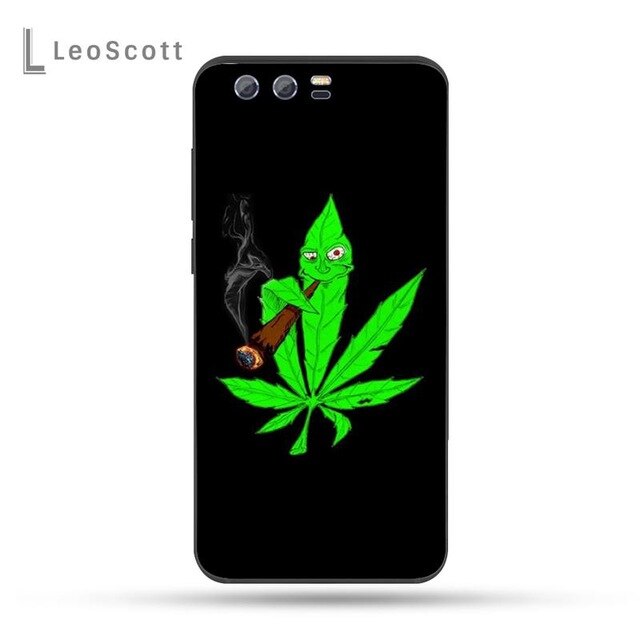 Weed Cannabis Smoking weeds Soft Phone Case Capa For Huawei Honor view 7a5.45inch 7c5.7inch 8x 8a 8c 9 9x 10 20 10i 20i lite pro