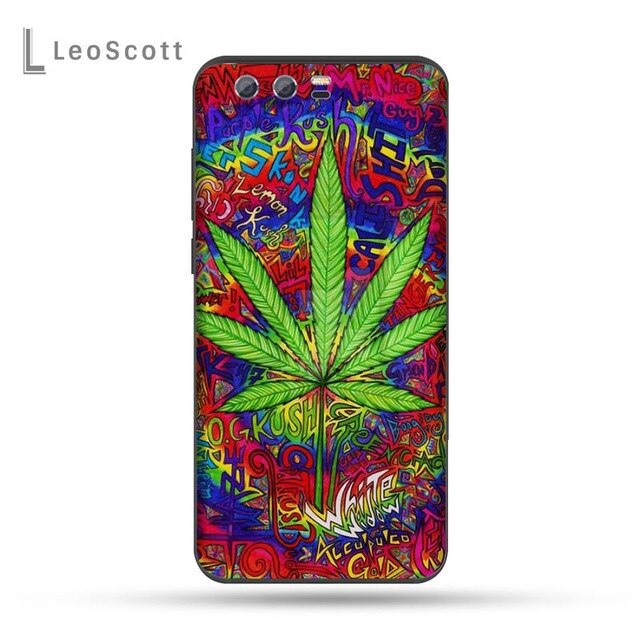 Weed Cannabis Smoking weeds Soft Phone Case Capa For Huawei Honor view 7a5.45inch 7c5.7inch 8x 8a 8c 9 9x 10 20 10i 20i lite pro