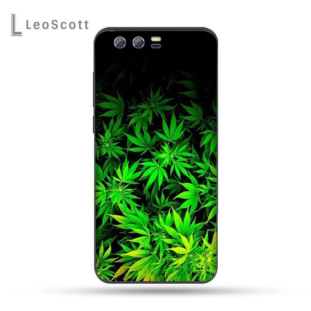 Weed Cannabis Smoking weeds Soft Phone Case Capa For Huawei Honor view 7a5.45inch 7c5.7inch 8x 8a 8c 9 9x 10 20 10i 20i lite pro