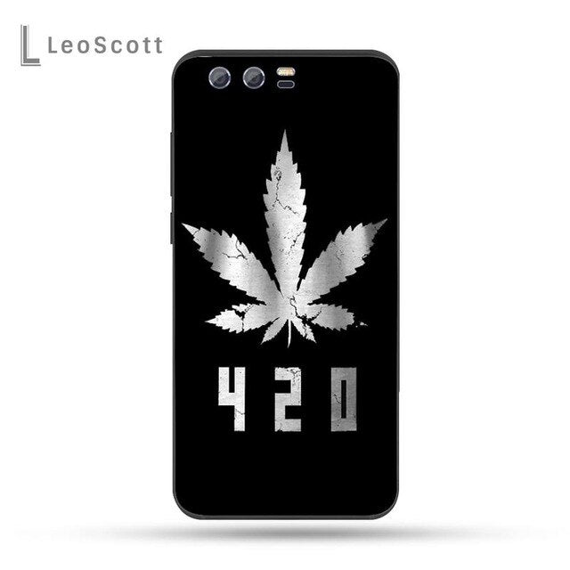 Weed Cannabis Smoking weeds Soft Phone Case Capa For Huawei Honor view 7a5.45inch 7c5.7inch 8x 8a 8c 9 9x 10 20 10i 20i lite pro