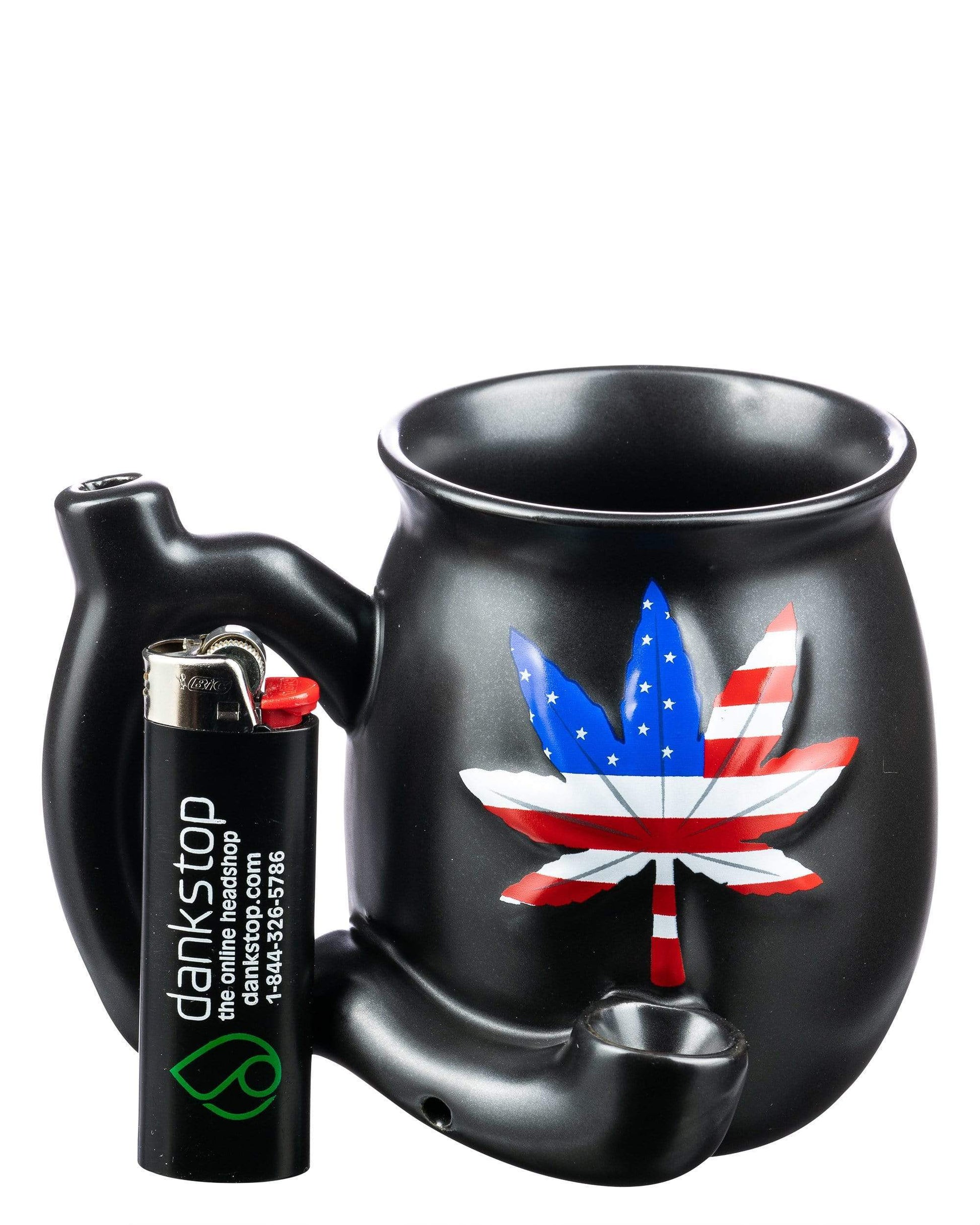 Roast & Toast Cannabis Leaf Pipe Mug