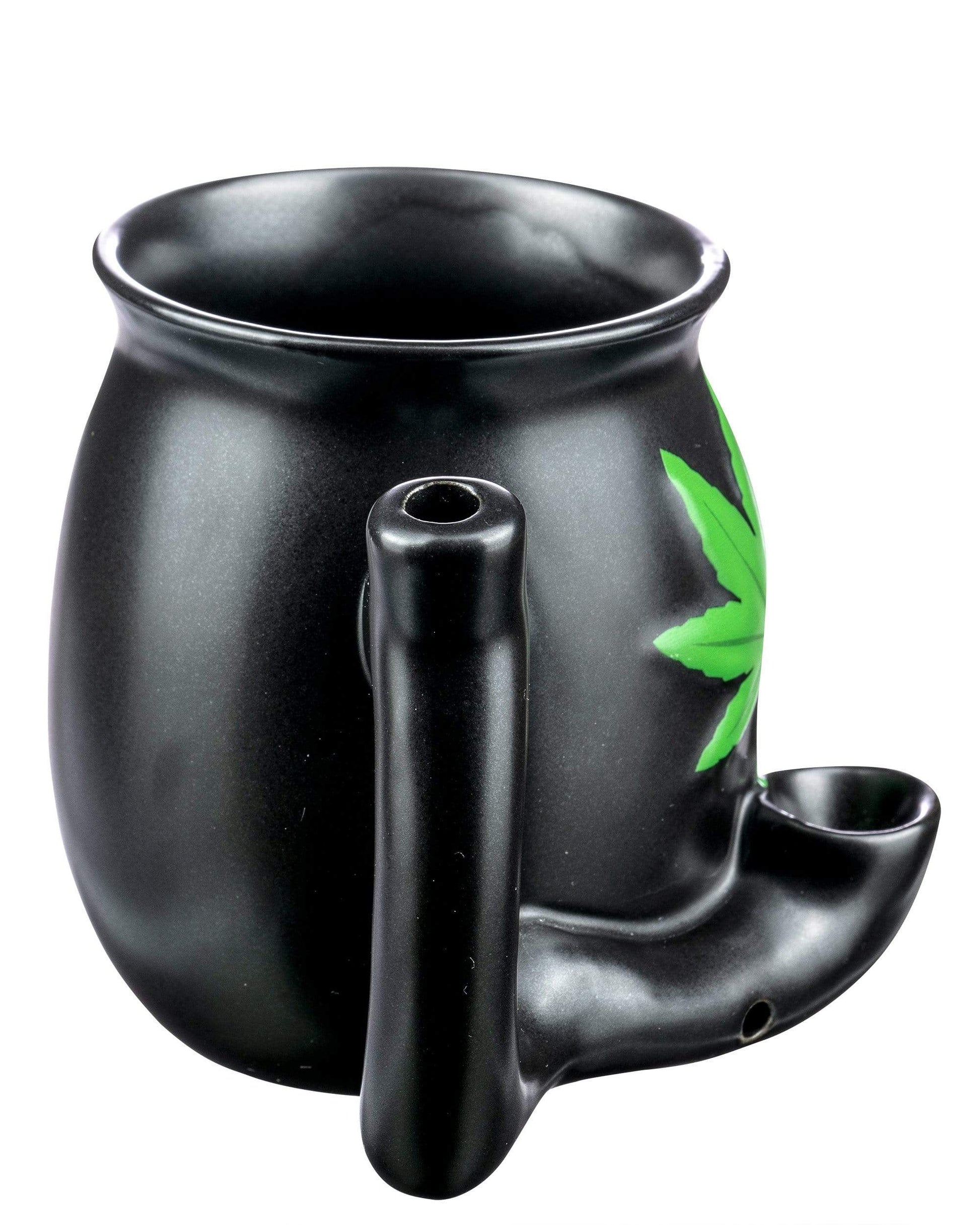 Roast & Toast Cannabis Leaf Pipe Mug