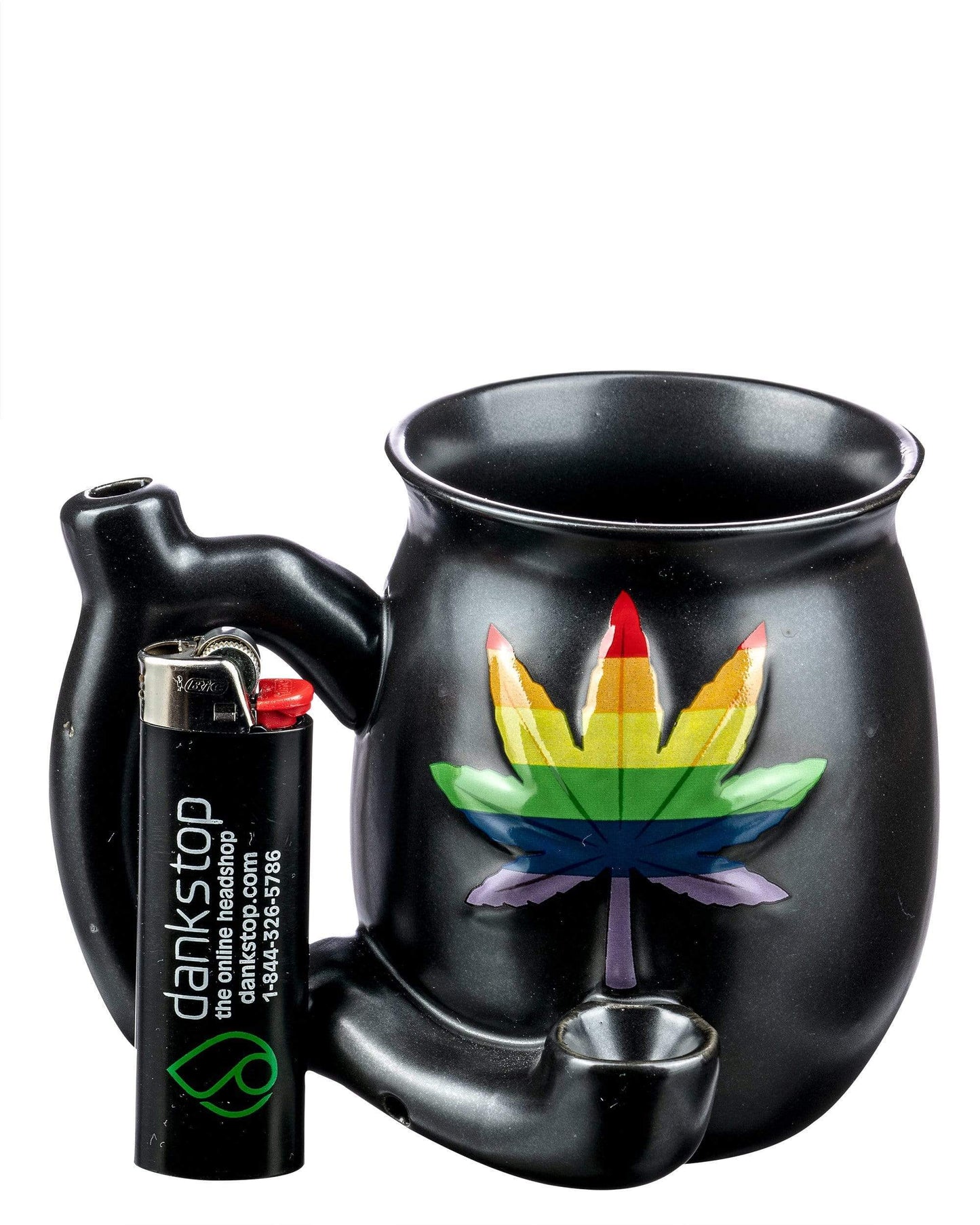 Roast & Toast Cannabis Leaf Pipe Mug