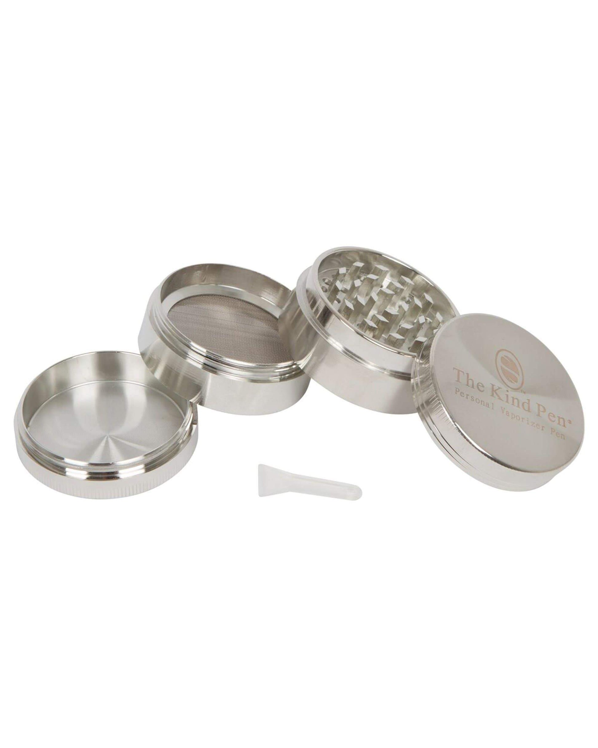 Silver Tri-Level Herb Grinder